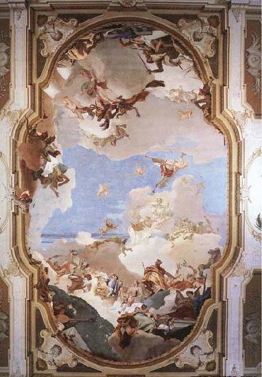 Giovanni Battista Tiepolo The Apotheosis of the Pisani Family Spain oil painting art